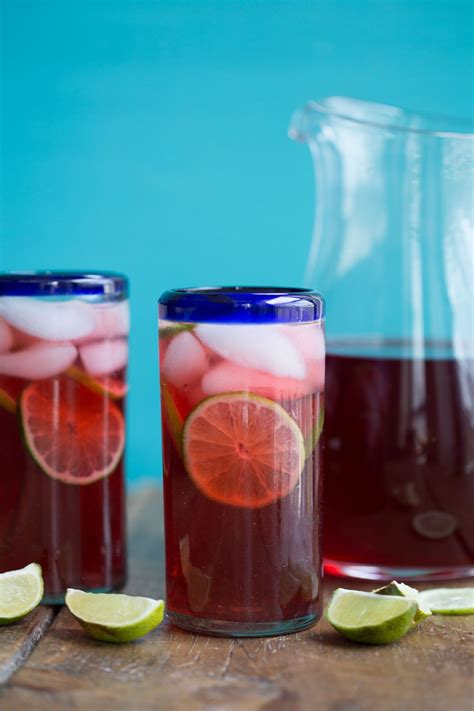 Hibiscus Iced Tea Is Bright Fresh Colorful And Flavorful—perfect For