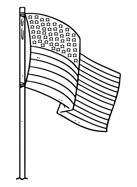 Print American Flag Coloring Page Free Printable Coloring Pages