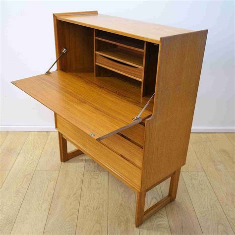 60s Teak Desk Bureau By Turnidge London Mark Parrish Mid Century Modern