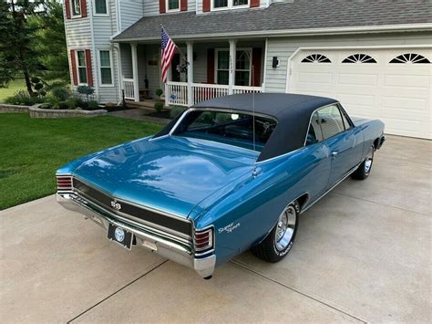 1967 Chevy Chevelle Ss True Ss 396 4 Speed Posi Marina Blue Beautiful Classic