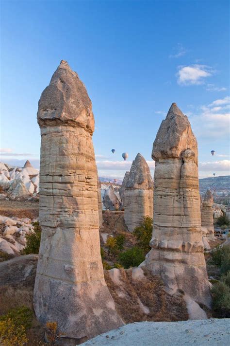 Geological Formations In Cappadocia Central Anatolia Tu Stock Photo