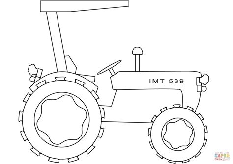 Tractor Coloring Page Simple Tractor Coloring Page Free Printable