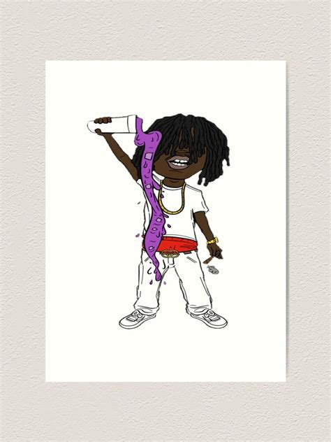 Chief Keef Comic Version Art Print For Sale By Flashdrivegxd Redbubble