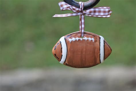 Football Ornament Personalized Football Ornament Hand