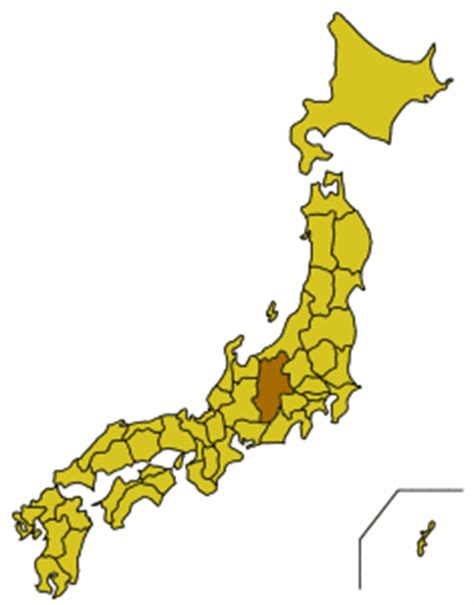 Map of nagano prefecture area hotels: Nagano (prefecture) - Wikitravel