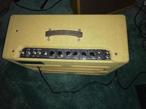Fender Bassman 5f6 A Tweed 4x10 Combo Amp Ri Reverb