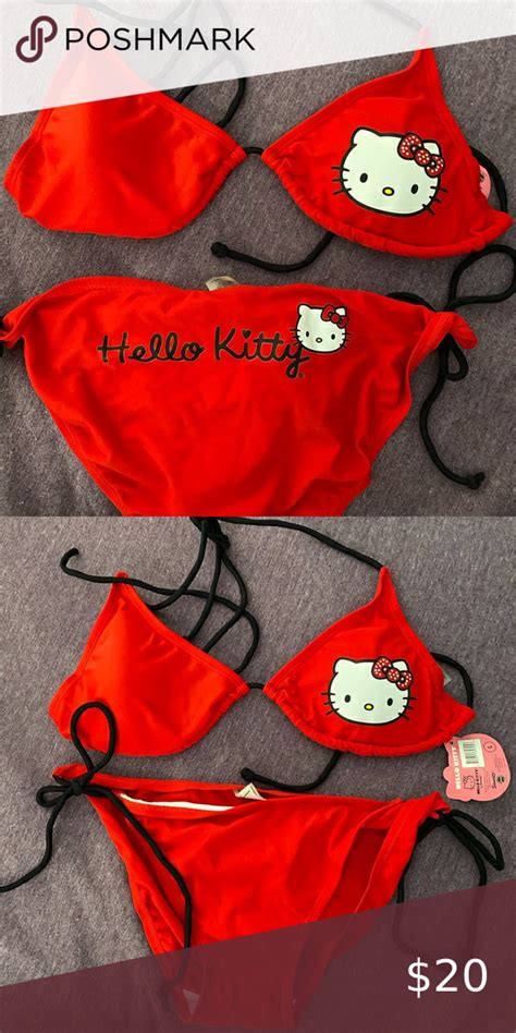 Hello Kitty Bikini Swim Set Size Large Bn Swim Sets Bikinis Swim