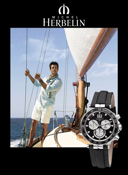 Швейцарские наручные часы michel herbelin 36655 an34 sm newport yacht club chronograph