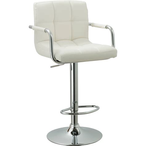 Buy Ac Pacific Contemporary Adjustable Swivel Kitchen Bar Stool Chair