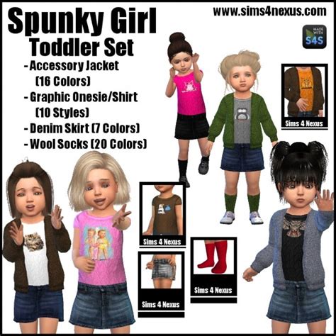 Spunky Girl Toddler Set At Sims 4 Nexus Sims 4 Updates