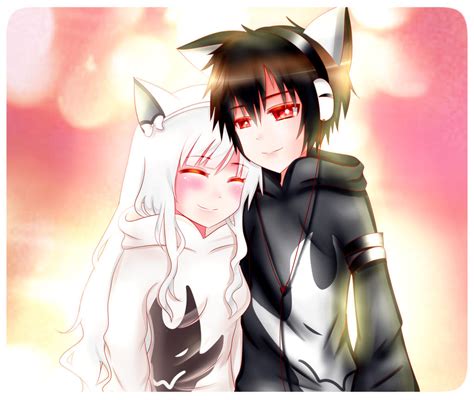 Neko Couple By Jadeypew On Deviantart