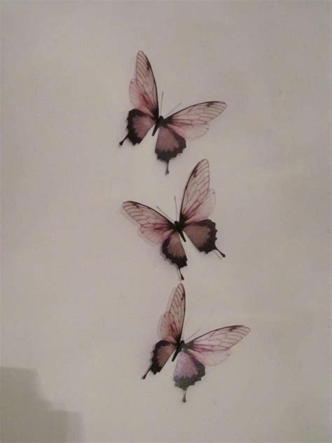 3 Luxury Amazing In Flight Butterflies 3d Butterfly Wall Art Etsy