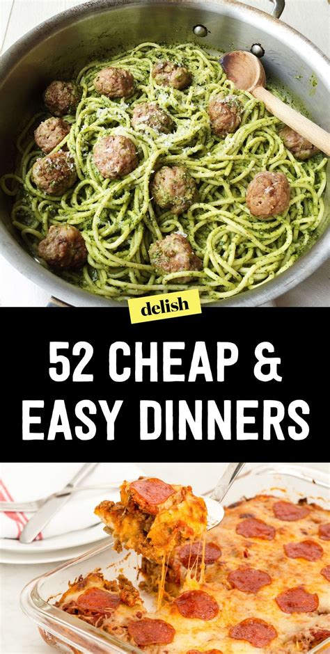 52 Cheap And Easy Dinner Recipes For Every Week This Year Dinners 