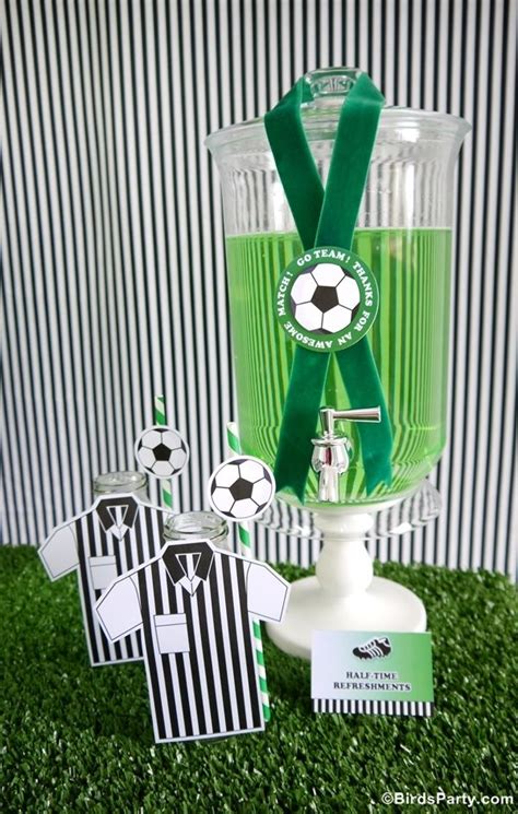 Football Soccer Birthday Party Printables Supplies And Decorations In