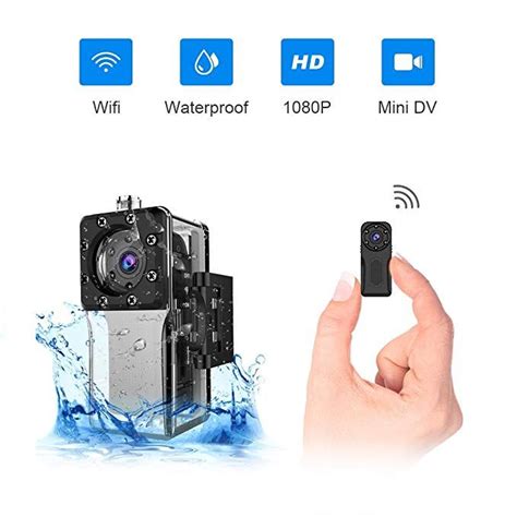 Waterproof Wifi Mini Spy Hidden Camera Zzcp Full Hd P Portable