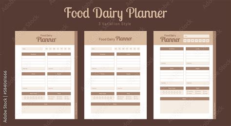 Vector Planner Pages Templates Daily Weekly Monthly Project Budjet