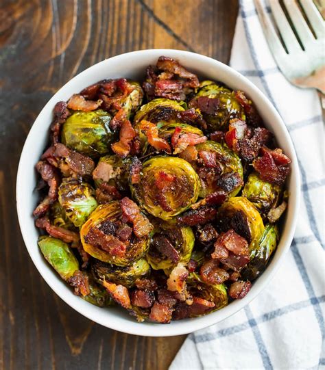 Maple Bacon Brussels Sprouts Easy And Delicious Veenie Copy Me That