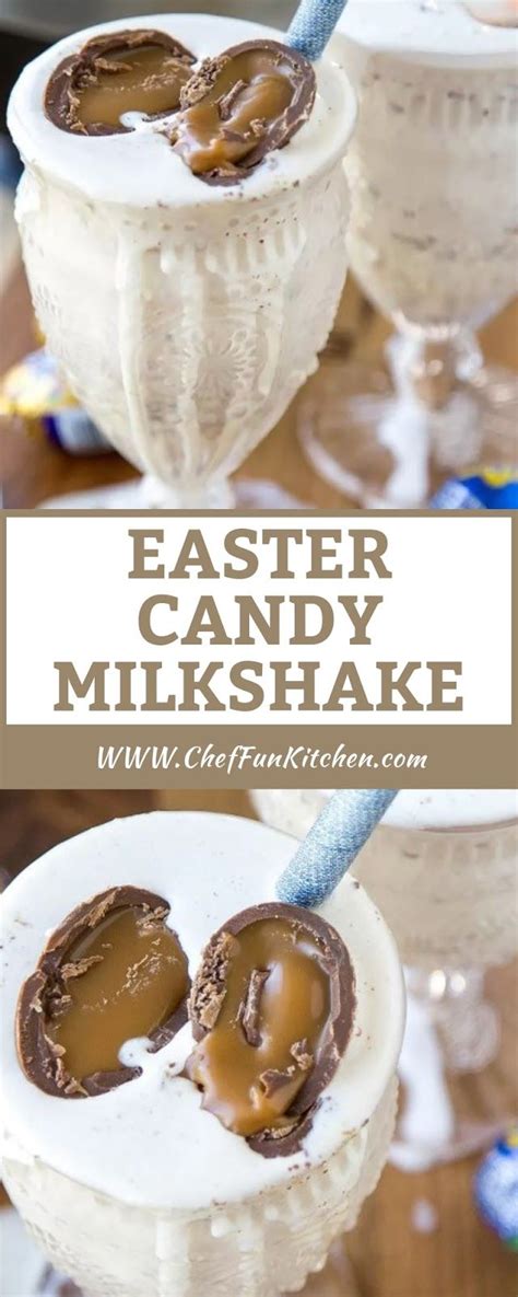 If you ask me, a milkshake is good any time of year—from the height of spring to the dead of winter. EASTER CANDY MILKSHAKE | Milkshake, Easter candy, Reese peanut butter eggs