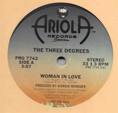The Three Degrees Woman In Love 1979 Vinyl Discogs