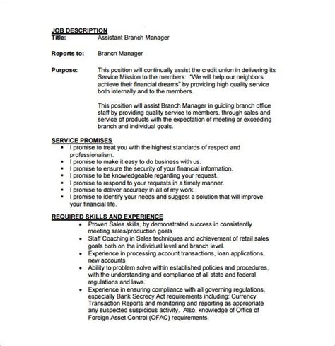 Management trainee job description application letter for manager, top 10 assistant branch manager interview questions and answers, deputy bank assistant manager resume template professional manager resume. 12+ Assistant Manager Job Description Templates | Free ...