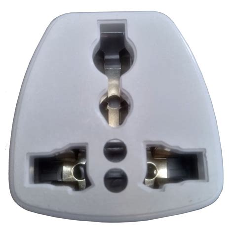 2 Round Pin To Universal Multi Plug Travel Power Adapter Geewiz