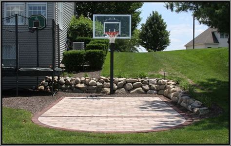 Diy Backyard Basketball Court No Concrete Diy Water Heater