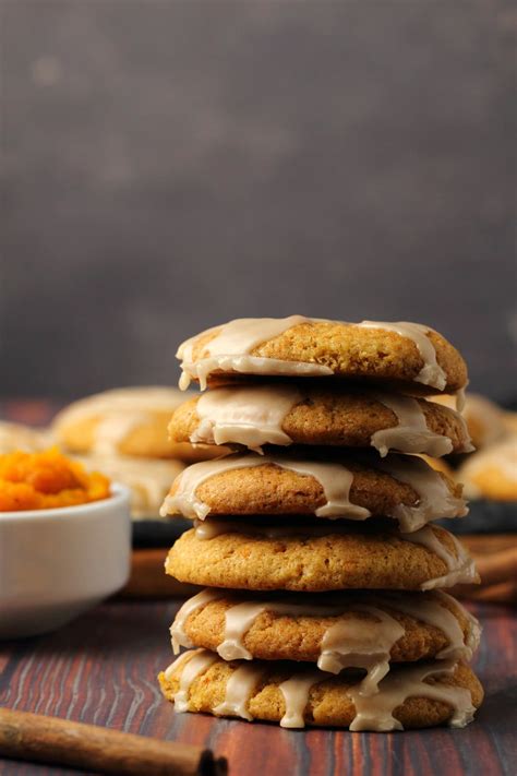 Vegan Pumpkin Cookies With Maple Glaze Loving It Vegan