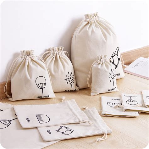Customizable Cotton Drawstring Bags Craft Supplies And Tools T Bags
