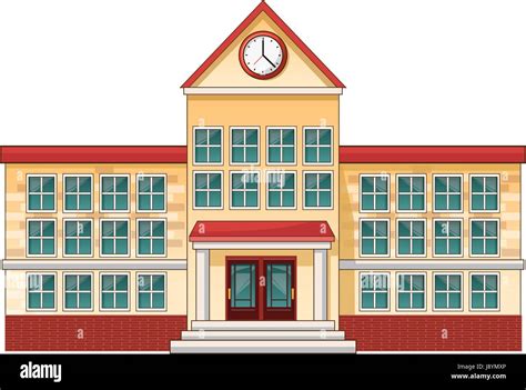 Cartoon School Building Cartoon Education Stock Vector Image And Art Alamy