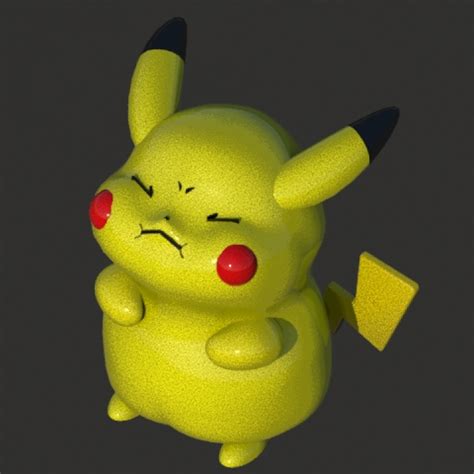 3d Printable Pokémon Pikachu By Air New