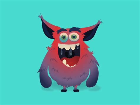 Friendly Monster 2 By Matt Burt On Dribbble