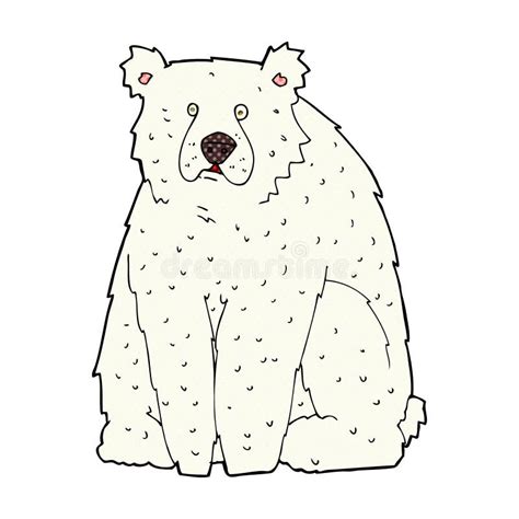 Comic Cartoon Funny Polar Bear Stock Illustration Illustration Of