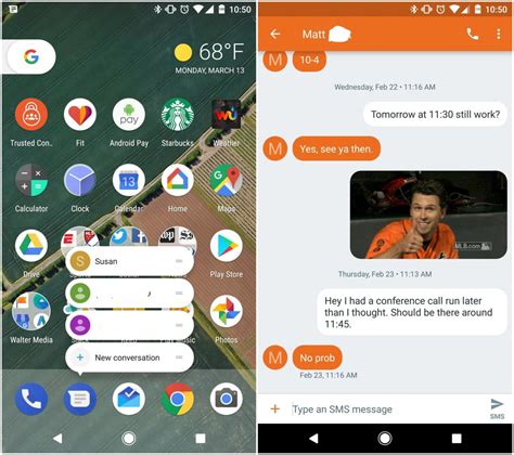 Powerful search now you can find more of the content shared in your conversations: Dress up your texts with these 4 Android SMS-replacement ...