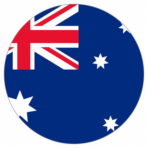 australia circular country flag world icon download on iconfinder