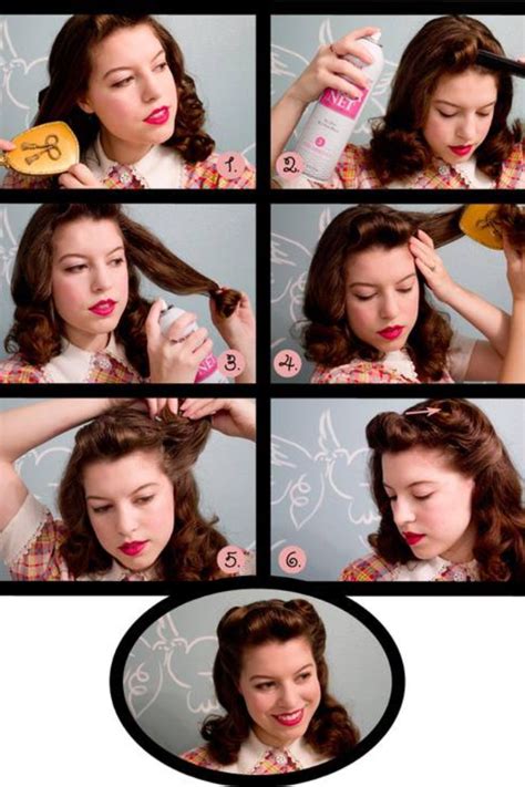Easy Hairstyle 1940s Hairstyles Vintage Hairstyles 40s Hairstyles