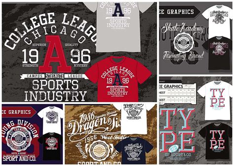 shirt design sport templates vector