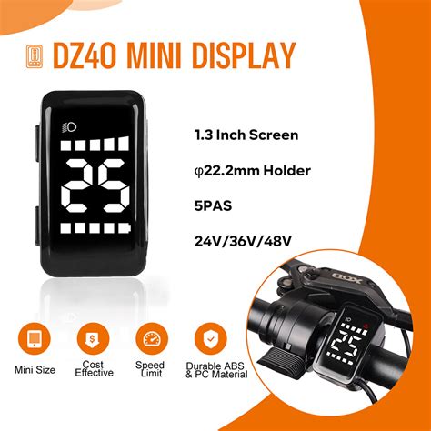 Dz40 Mini Display Lcd Screen For Uart Bafang Ebike Kits Varstrom