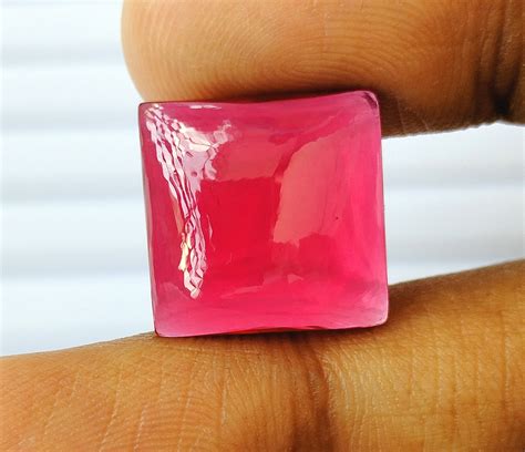 Red Natural Ruby Square Shape Gemstone High Quality Etsy