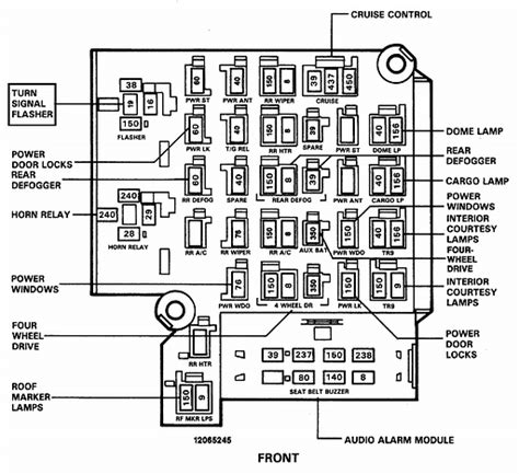 1993 Chevy 1500 Fuse Box Diagram