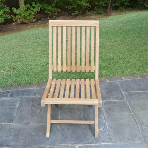 Lawn chair usa aluminum webbed chair (deluxe, green and. Teak Luxury Folding Chairs - Wood Backyard Outdoor Patio ...