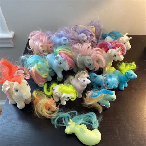 Vintage G1 My Little Pony Lot Of 17 1980s Ponies Rare Mix 17500