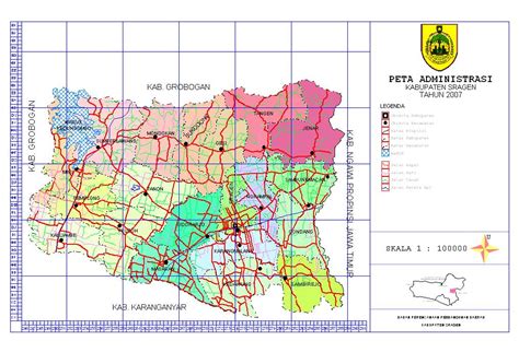 Geography Encyclopedia Kumpulan Peta Kabupaten Sragen