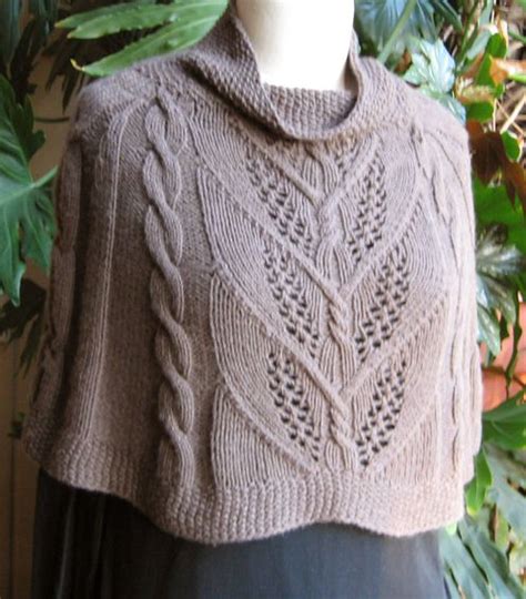 It's a really good project for beginners and certainly a very relaxing project for intermediates! Sunday Knits--Carol Sunday--Milkweed Capelet | Capelet ...