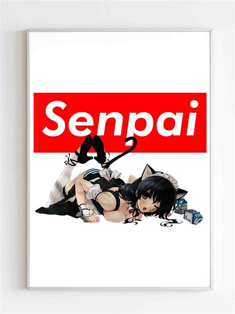 Sexy Anime Girl Supreme Senpai Manga Poster