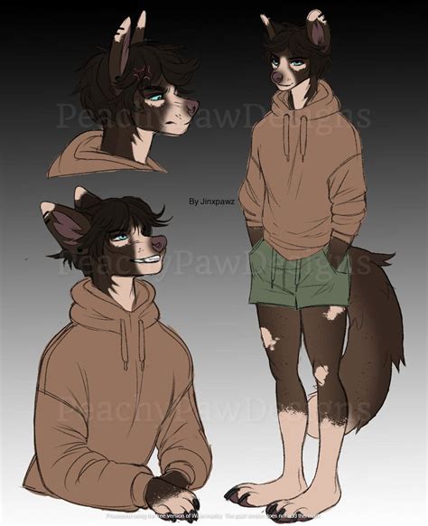 Spotted Mutt Canine Furry Adoptable Fursona Etsy