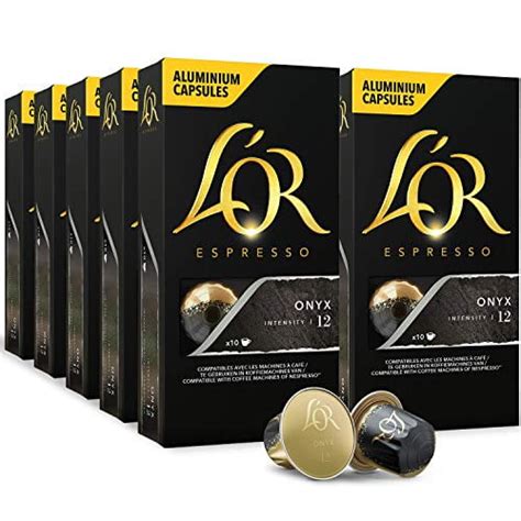 Lor Espresso Pods 100 Capsules Espresso Onyx Single Cup Aluminum