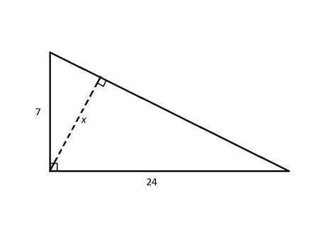 Calculating The Height Of A Right Triangle Gmat Math