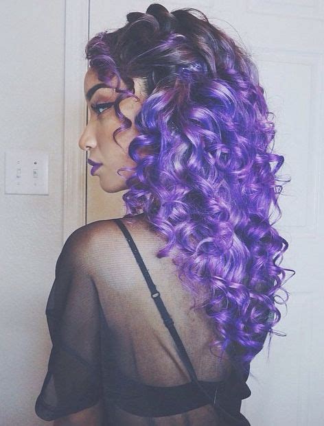 Purple Curls Looks So Yummm Hair Styles Curly Hair Styles Purple