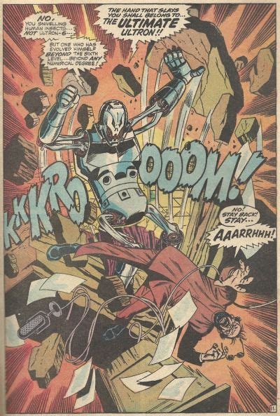 Ultron Art By Sal Buscema Comic Art Marvel Villains Avengers