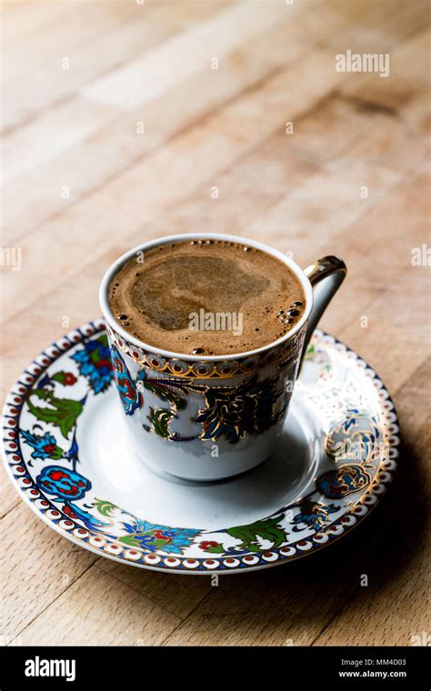Turkish Coffee In Ottoman Cup Traditional Beverage Stock Photo Alamy